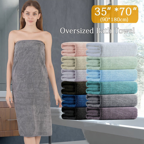 💥Clearance price $28💥4 Pack Oversized Bath Towel Set, Microfiber Absorbent Bath Towels Ultra Soft Bath Fast Drying