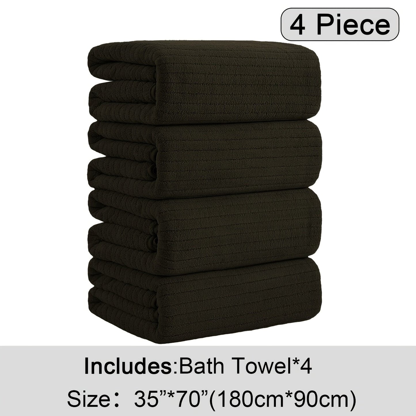 💥Clearance price $28💥4 Pack Oversized Bath Towel Set, Microfiber Absorbent Bath Towels Ultra Soft Bath Fast Drying