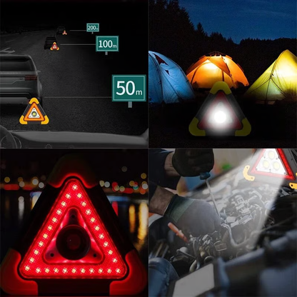 🔥Almost sold out - $16.99🔥 2-IN-1 Emergency Triangular Roadside Warning Light