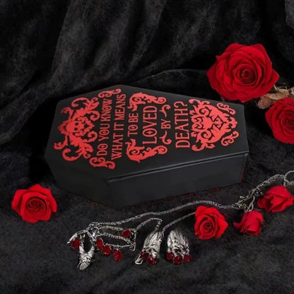 🎃A Special Gift🧛Vintage Gothic Heart-Shaped Jewelry Box💖