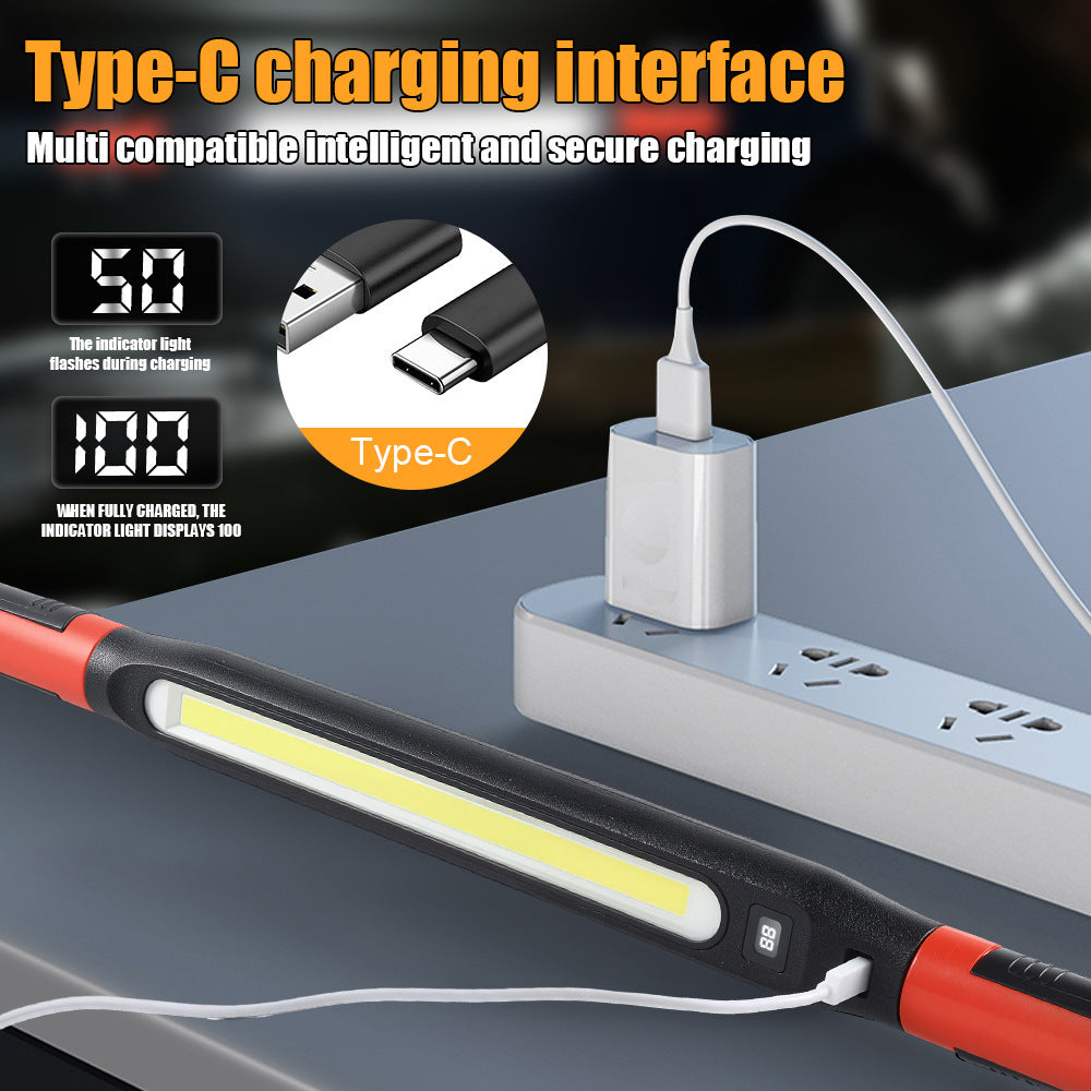 💥Clearance price $29.99✨💥Rechargeable Work Light Super Bright Magnetic Attachment With Hook