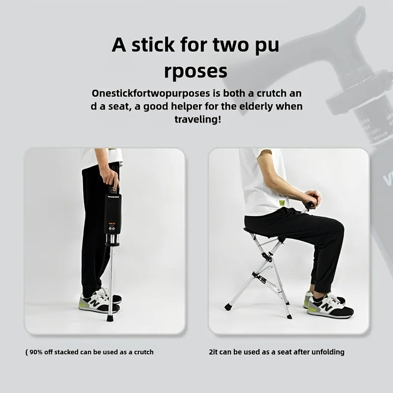 💥Clearance price $29.98🚶‍♂️Folding portable cane💥BEST GIFT FOR ELDERLY PEOPLE
