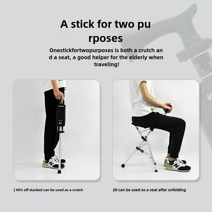 💥Clearance price $29.98🚶‍♂️Folding portable cane💥BEST GIFT FOR ELDERLY PEOPLE