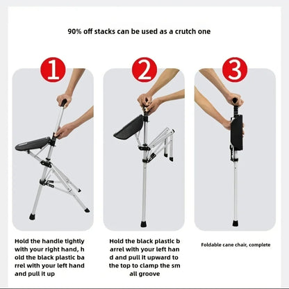 💥Clearance price $29.98🚶‍♂️Folding portable cane💥BEST GIFT FOR ELDERLY PEOPLE