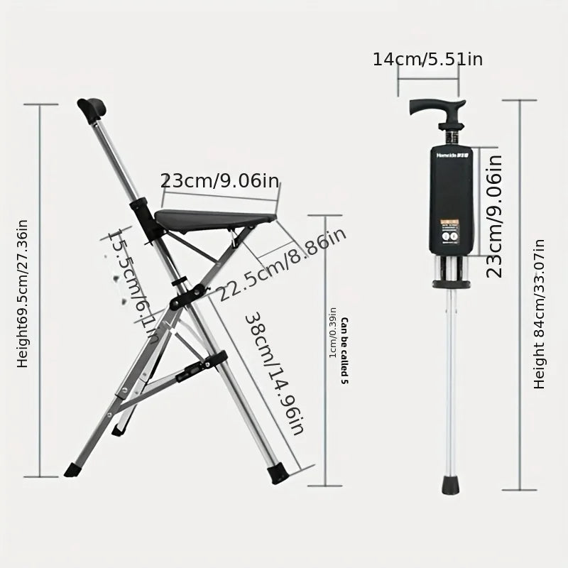 💥Clearance price $29.98🚶‍♂️Folding portable cane💥BEST GIFT FOR ELDERLY PEOPLE