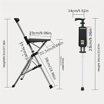 💥Clearance price $29.98🚶‍♂️Folding portable cane💥BEST GIFT FOR ELDERLY PEOPLE