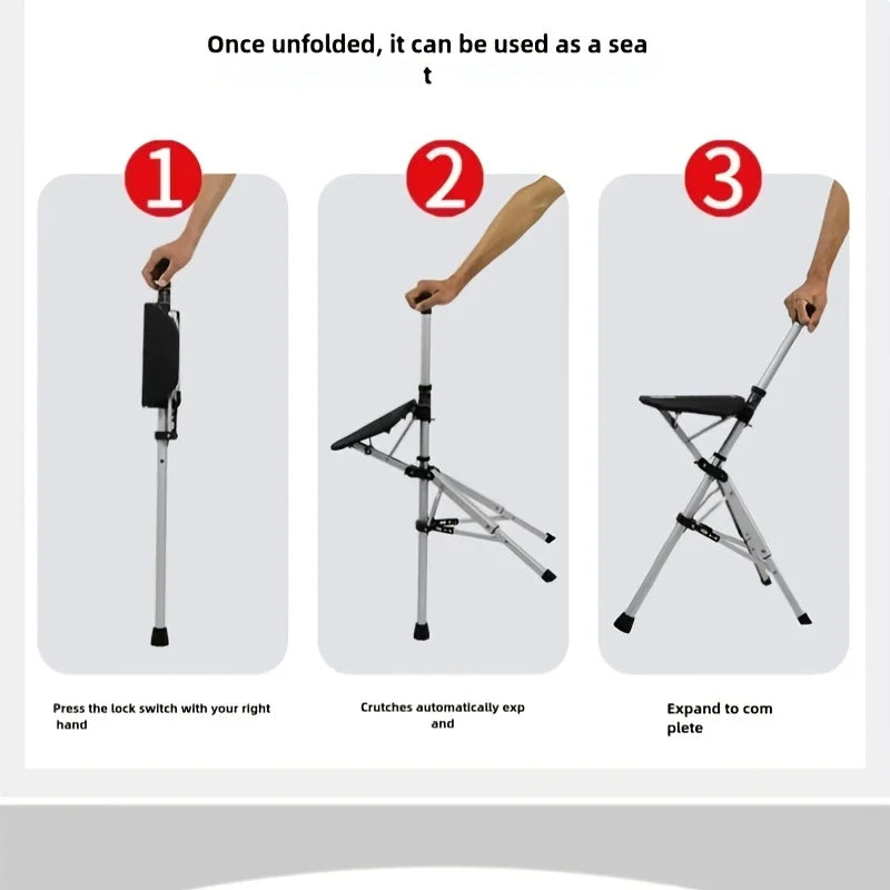 💥Clearance price $29.98🚶‍♂️Folding portable cane💥BEST GIFT FOR ELDERLY PEOPLE