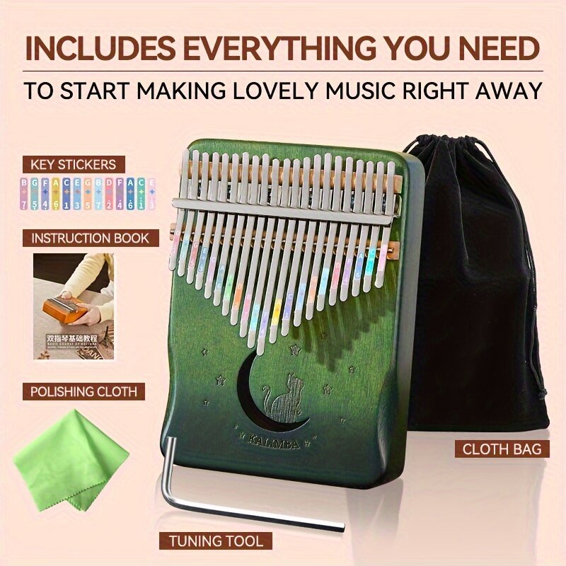 😍Black Friday Sale!🔥21-Key Thumb Piano Beginner-Friendly Finger Piano