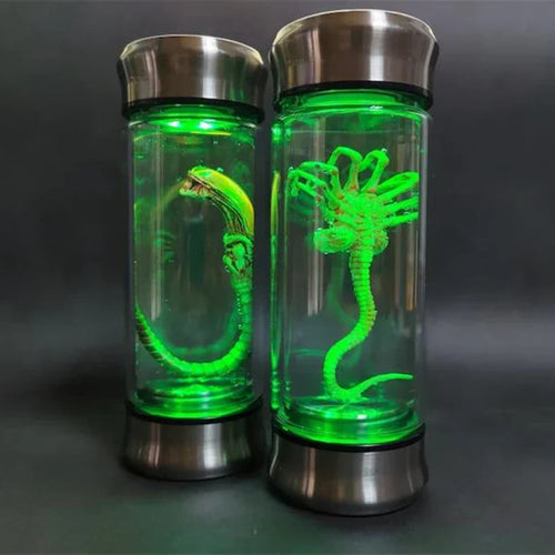 👽Xenomorph & Facehugger Glowing Specimen Jar