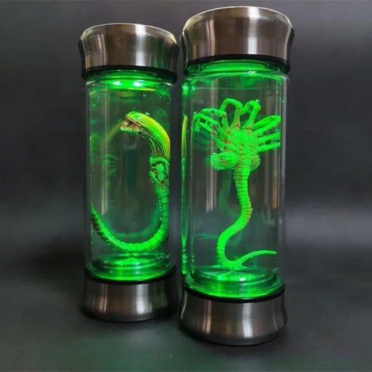 👽Xenomorph & Facehugger Glowing Specimen Jar