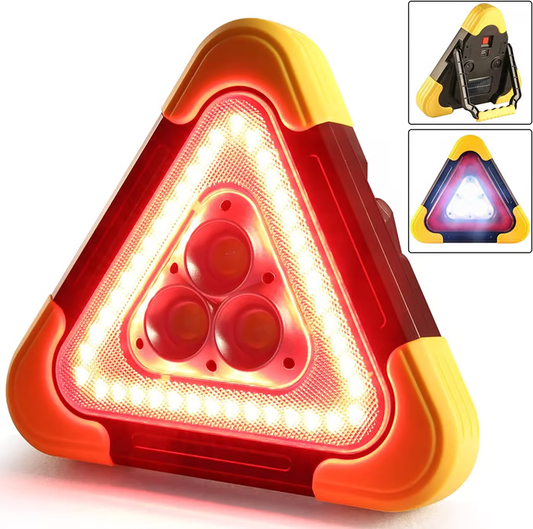 🔥Almost sold out - $16.99🔥 2-IN-1 Emergency Triangular Roadside Warning Light