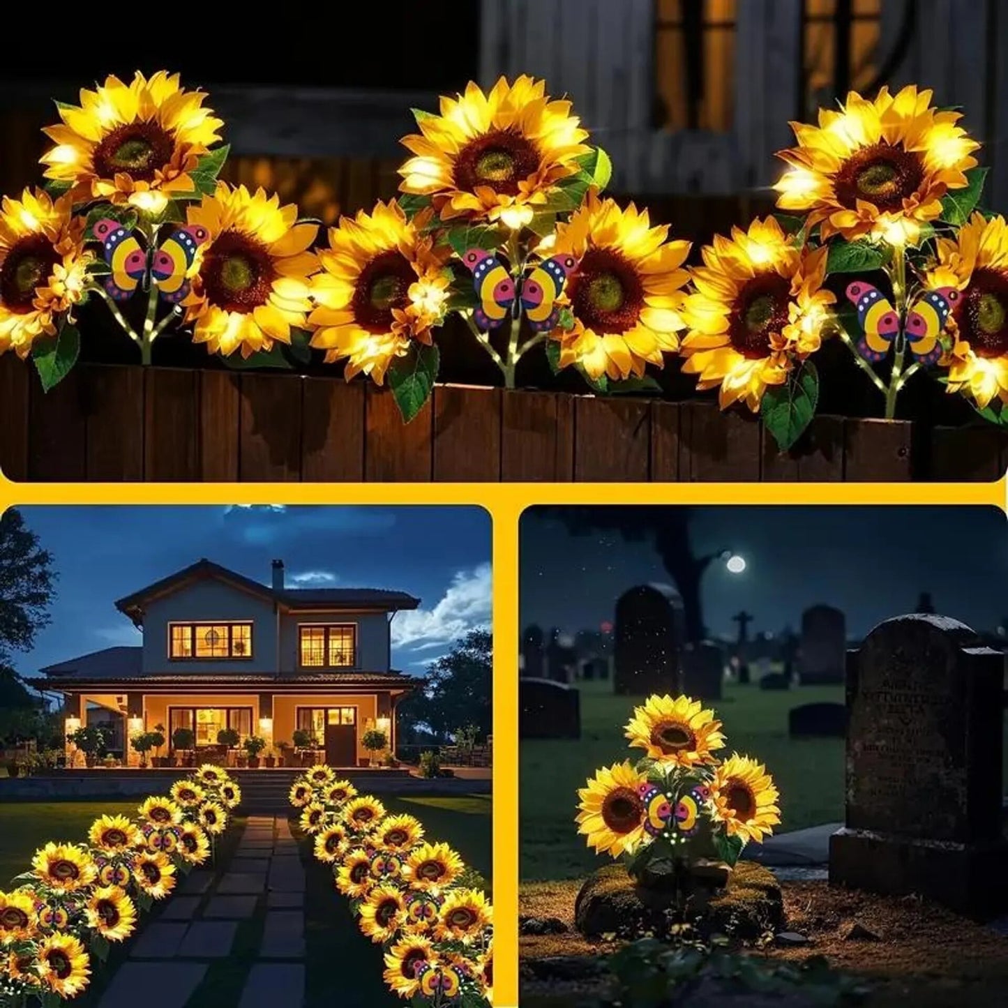 🌞Solar LED Sunflower Garden Lights-29.6inch/75cm
