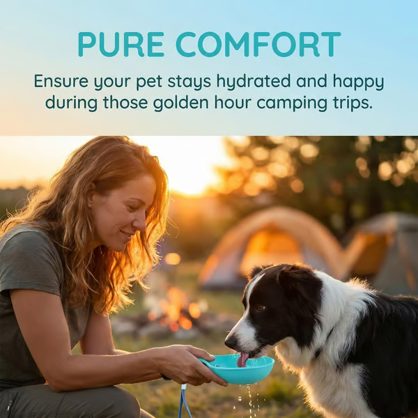 🐶💧Portable Dog Walking and Travel Water Bottle — 2-in-1 Stainless Steel Pet Travel Water Bottle
