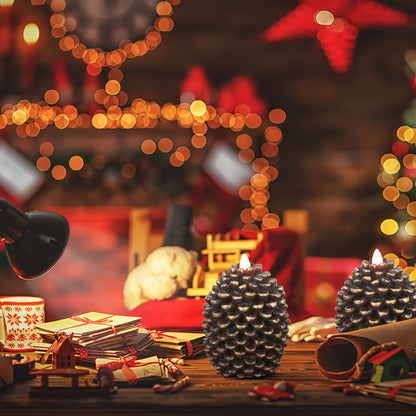 ✨️Flame-Free Christmas Pinecone Candle