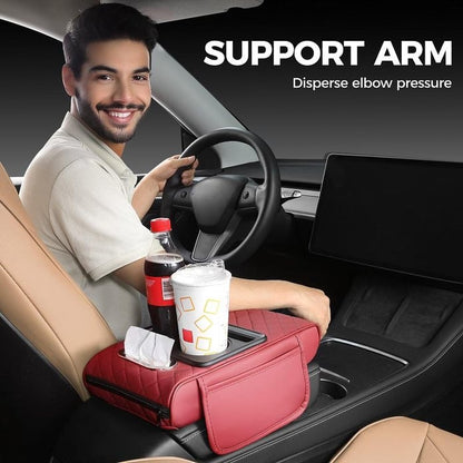 💥Clearance price $24.99🔥Multifunctional PU Leather Car Armrest Box Mat