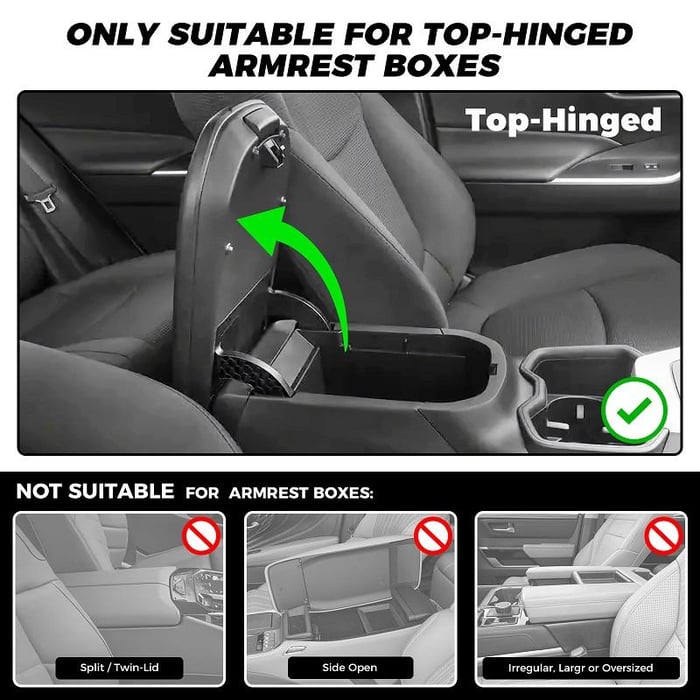 💥Clearance price $24.99🔥Multifunctional PU Leather Car Armrest Box Mat