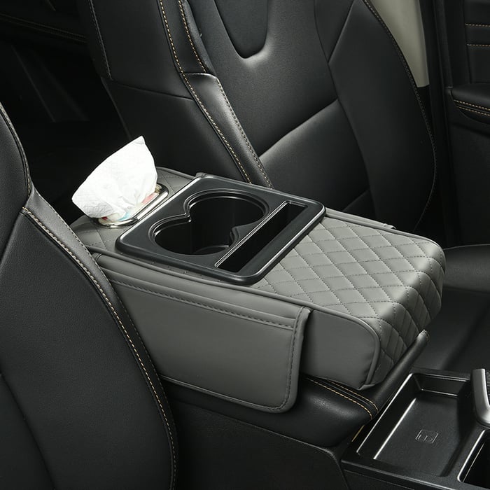 💥Clearance price $24.99🔥Multifunctional PU Leather Car Armrest Box Mat