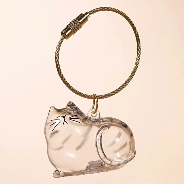 🐾Pet Hair Memorial Capsule Keychain🐈