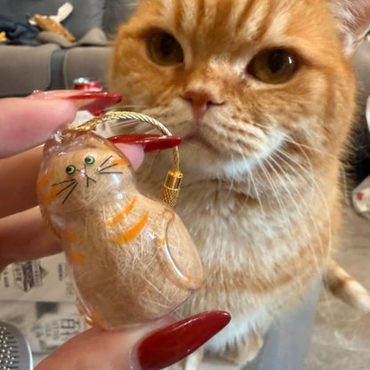 🐾Pet Hair Memorial Capsule Keychain🐈