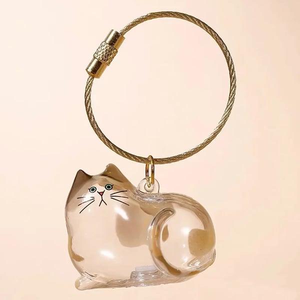 🐾Pet Hair Memorial Capsule Keychain🐈