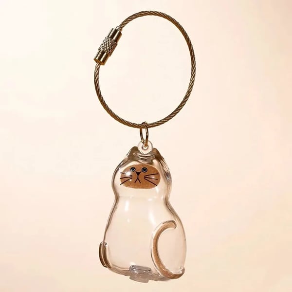🐾Pet Hair Memorial Capsule Keychain🐈