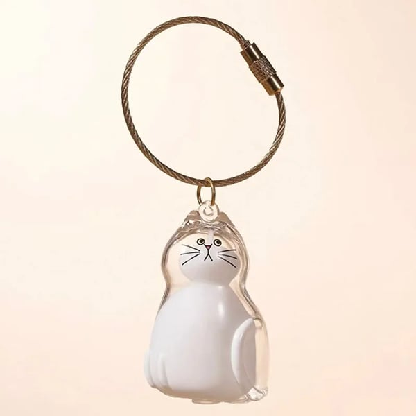 🐾Pet Hair Memorial Capsule Keychain🐈