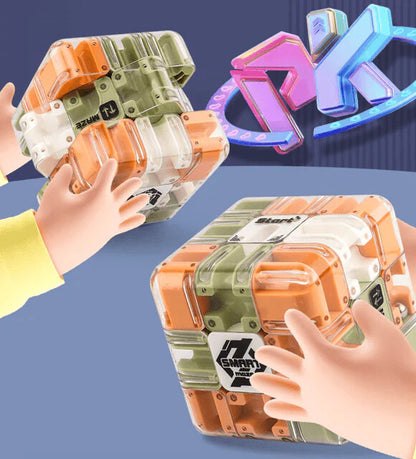 🎁🎄Early Christmas Sale 50% OFF🧩Large Labyrinth 3D Puzzle Maze Cube - Engaging Brain Teaser Toy