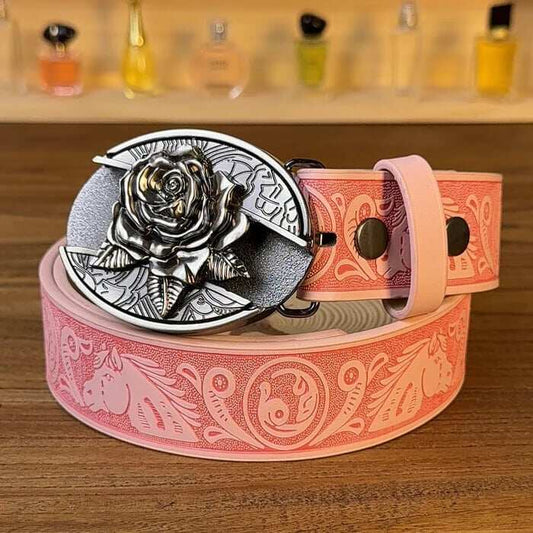 🔥LAST DAY 49% OFF -🌹 Rose pink leather belt knife💖