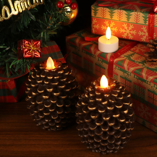 ✨️Flame-Free Christmas Pinecone Candle