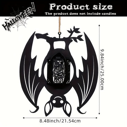 🦇Halloween Inverted Bat Design Decorative Metal Candle Holder
