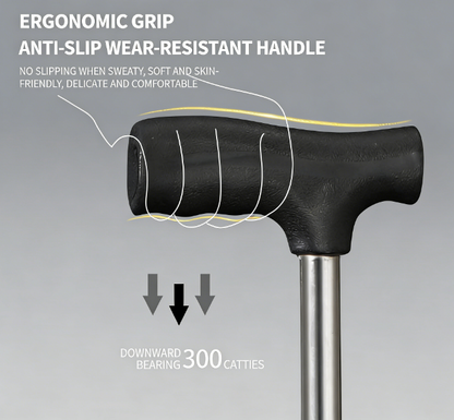 💥Clearance price $29.98🚶‍♂️Folding stool with crutches💥BEST GIFT FOR ELDERLY PEOPLE