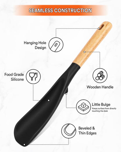 🏆Hot Sale💥Multifunction Spatula Spoon for Nonstick Cookwares🥄🥘 Great for Cooking and Serving