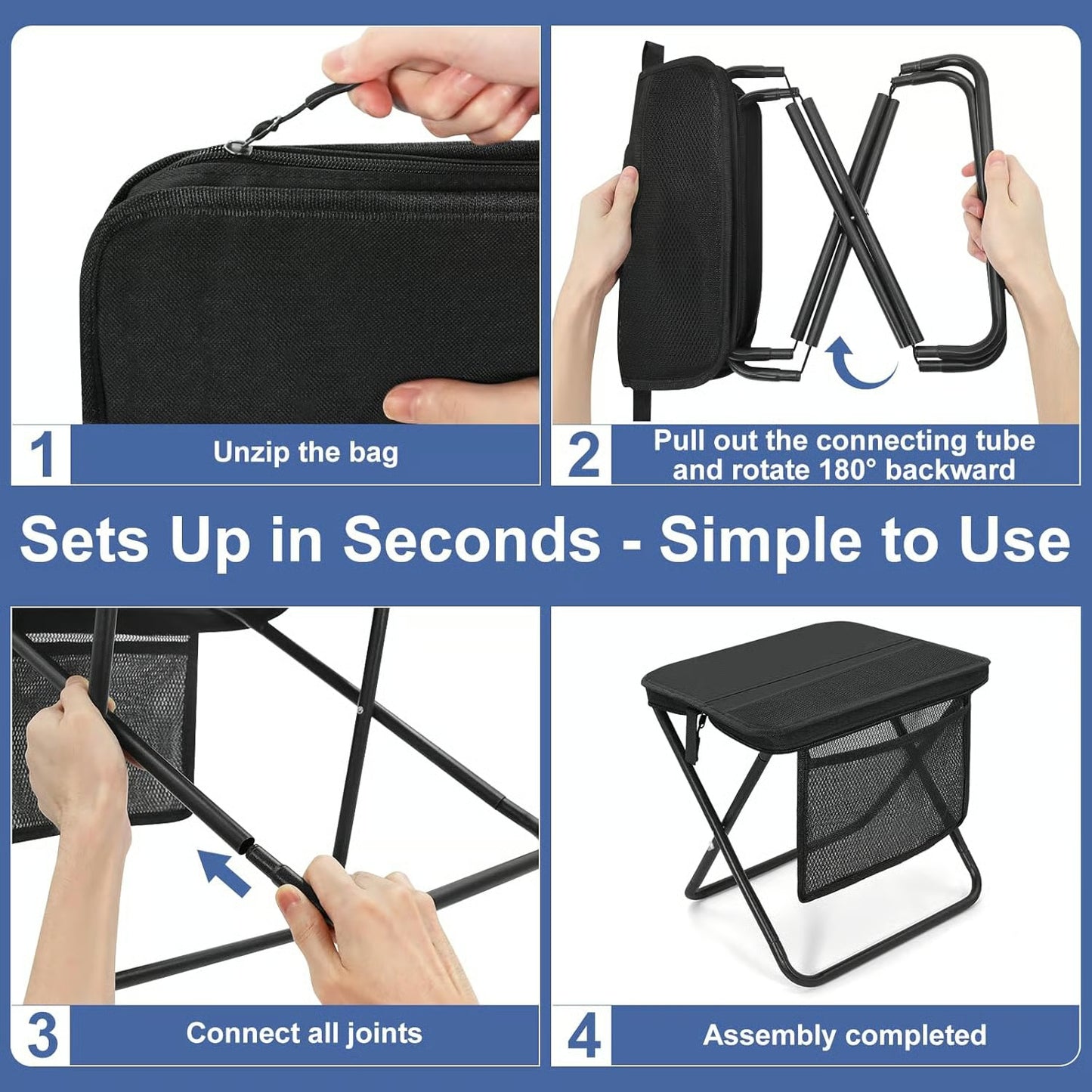 ✨Limited Time 49% Off🔥Portable Folding Camping Stool